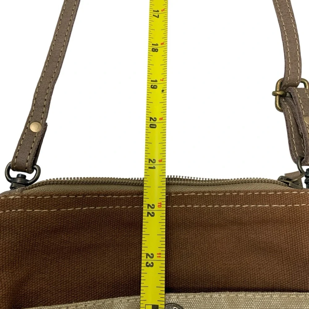 Myra Crossbody Bag Purse Sailing Anchor Harbor‎ Coastal Cottage Nautical Canvas
